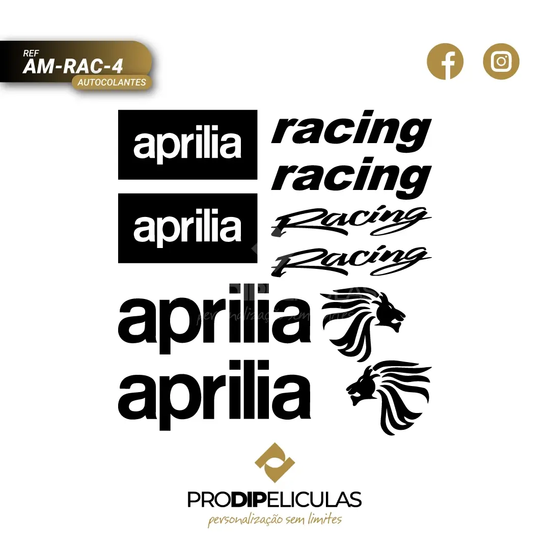 Autocolantes Aprilia Racing REF: AM-RAC-4