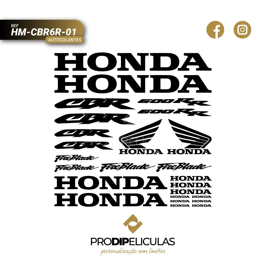 Autocolantes Honda CBR 600RR REF: HM-CBR6R-1