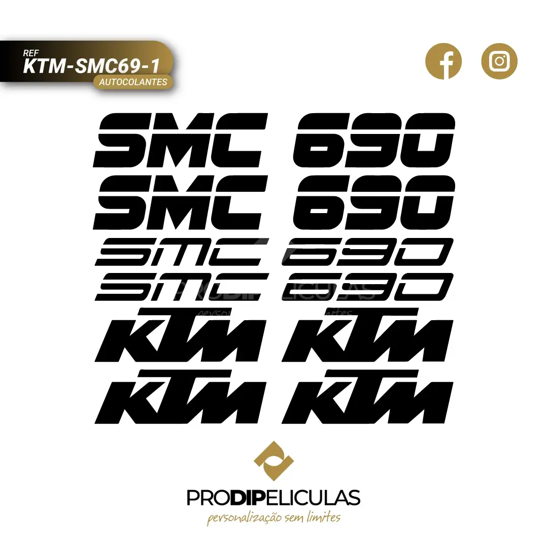 Autocolantes KTM SMC 690 REF: KTM-SMC69-1