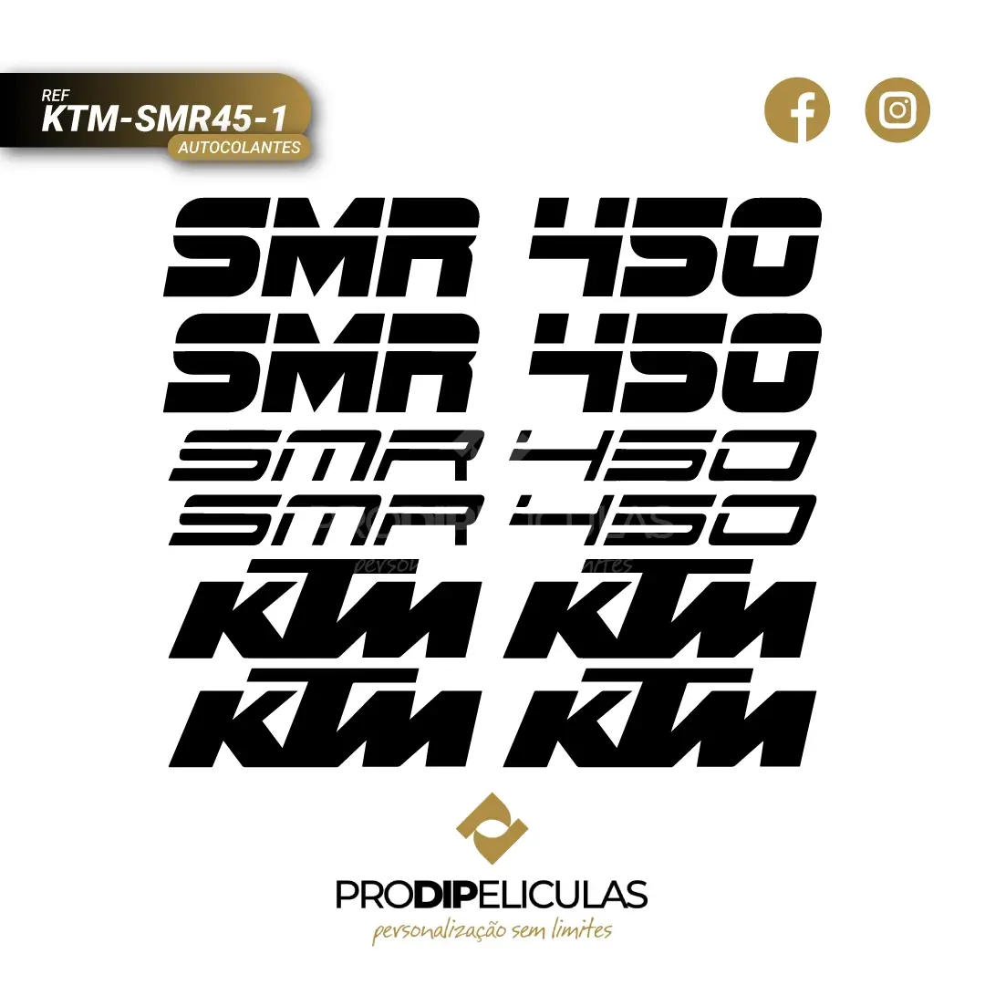 Autocolantes KTM SMR 450 REF: KTM-SMR45-1