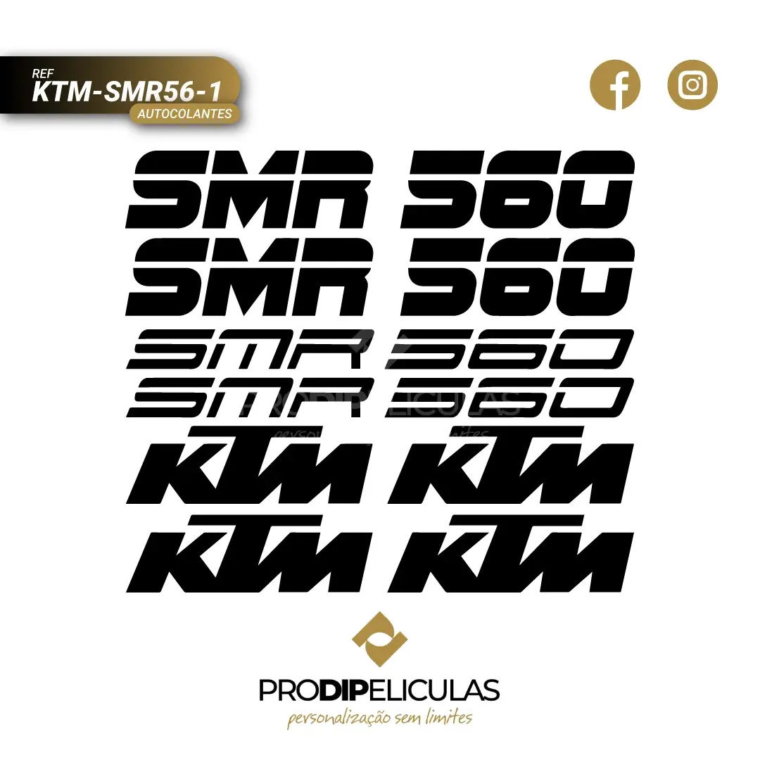 Autocolantes KTM SMR 560 REF: KTM-SMR56-1