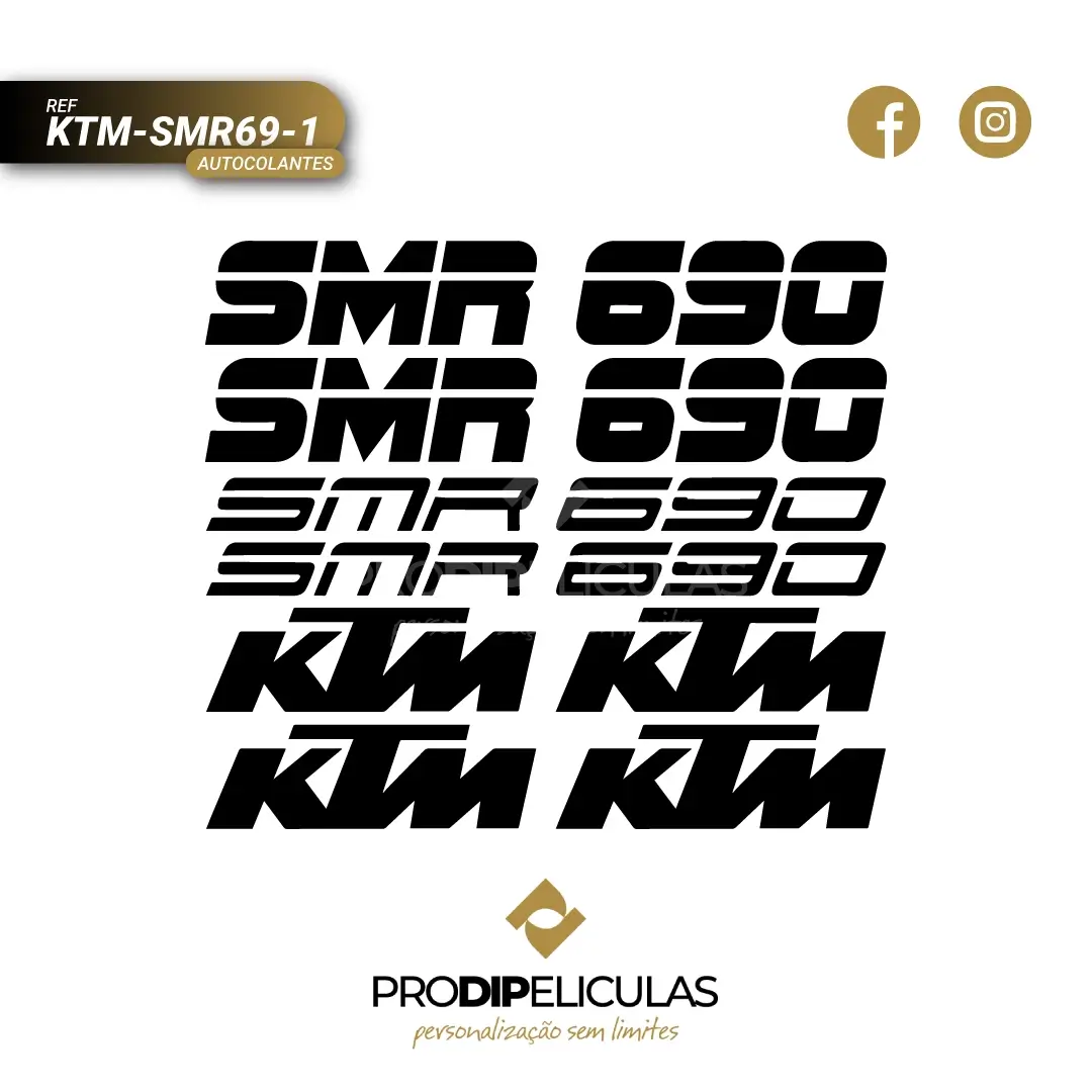 Autocolantes KTM SMR 690 REF: KTM-SMR69-1