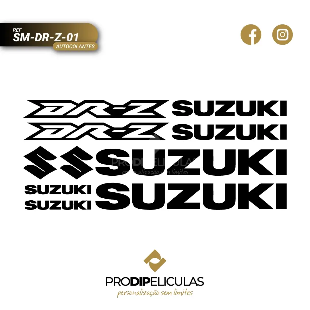 Autocolantes Suzuki DR-Z REF: SM-DR-Z-01
