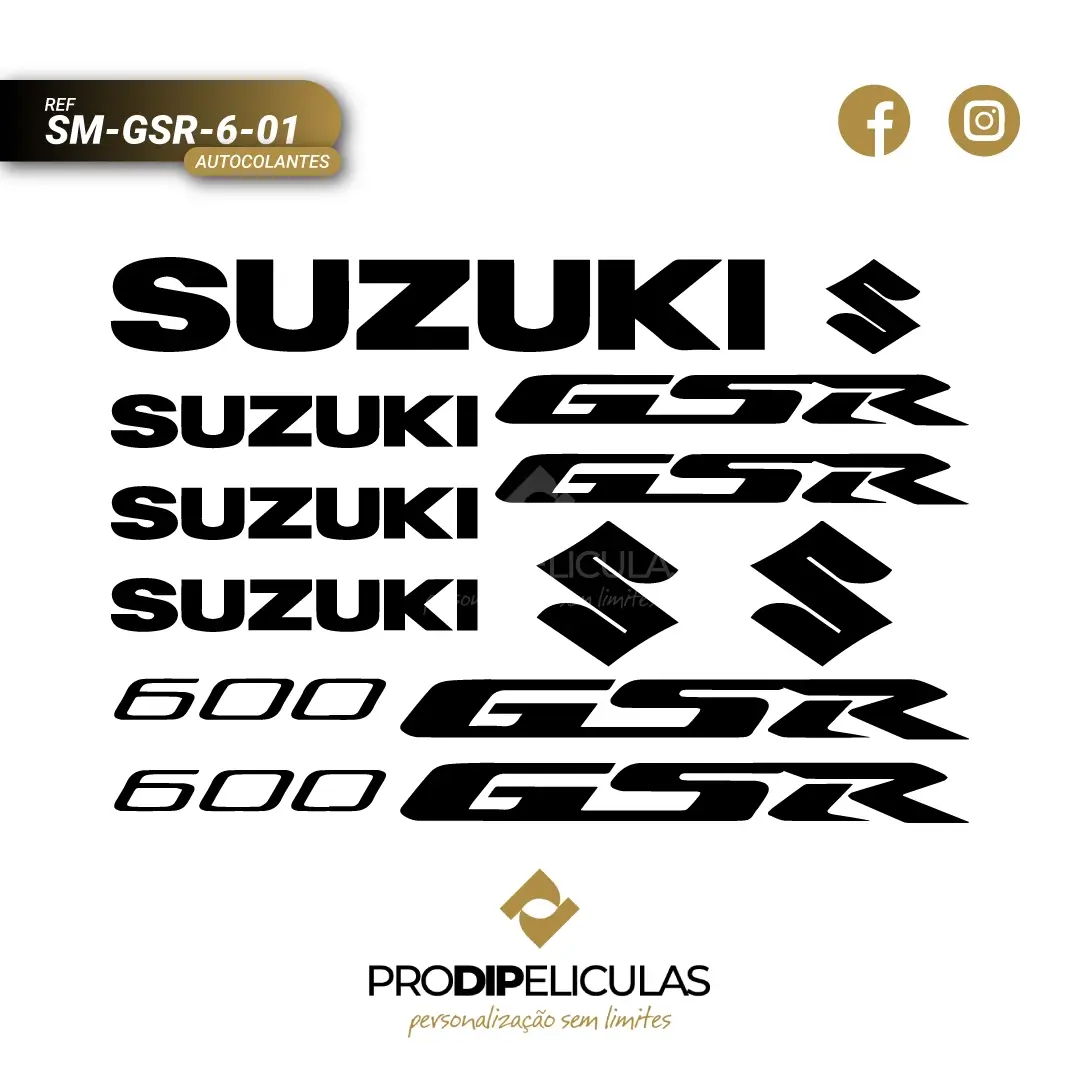 Autocolantes Suzuki GSR 600 REF: SM-GSR-6-01
