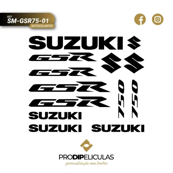 Autocolantes Suzuki GSR 750 REF: SM-GSR75-01
