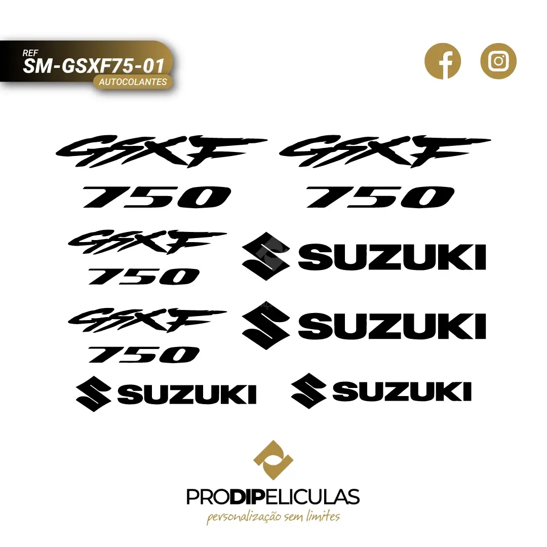 Autocolantes Suzuki GSXF 750 REF: SM-GSXF75-01