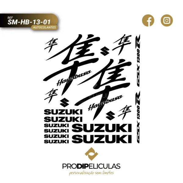 Autocolantes Suzuki Hayabusa GSX 1300r REF: SM-HB-13-01