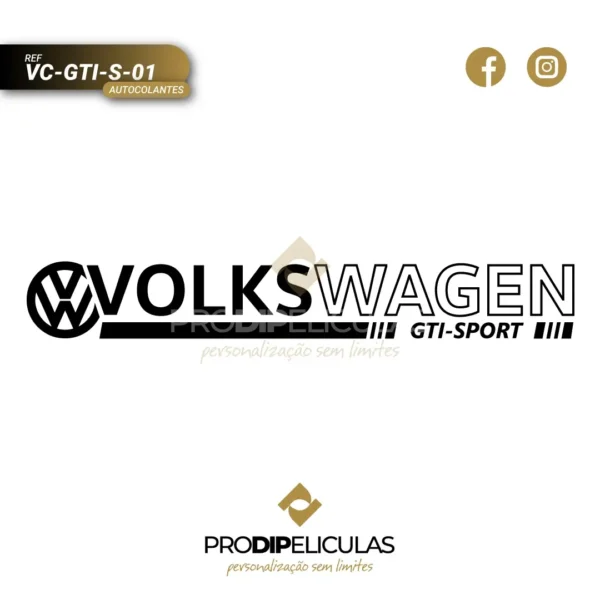 Autocolantes Volkswagen GTI SPORT REF: VC-GTI-S-01