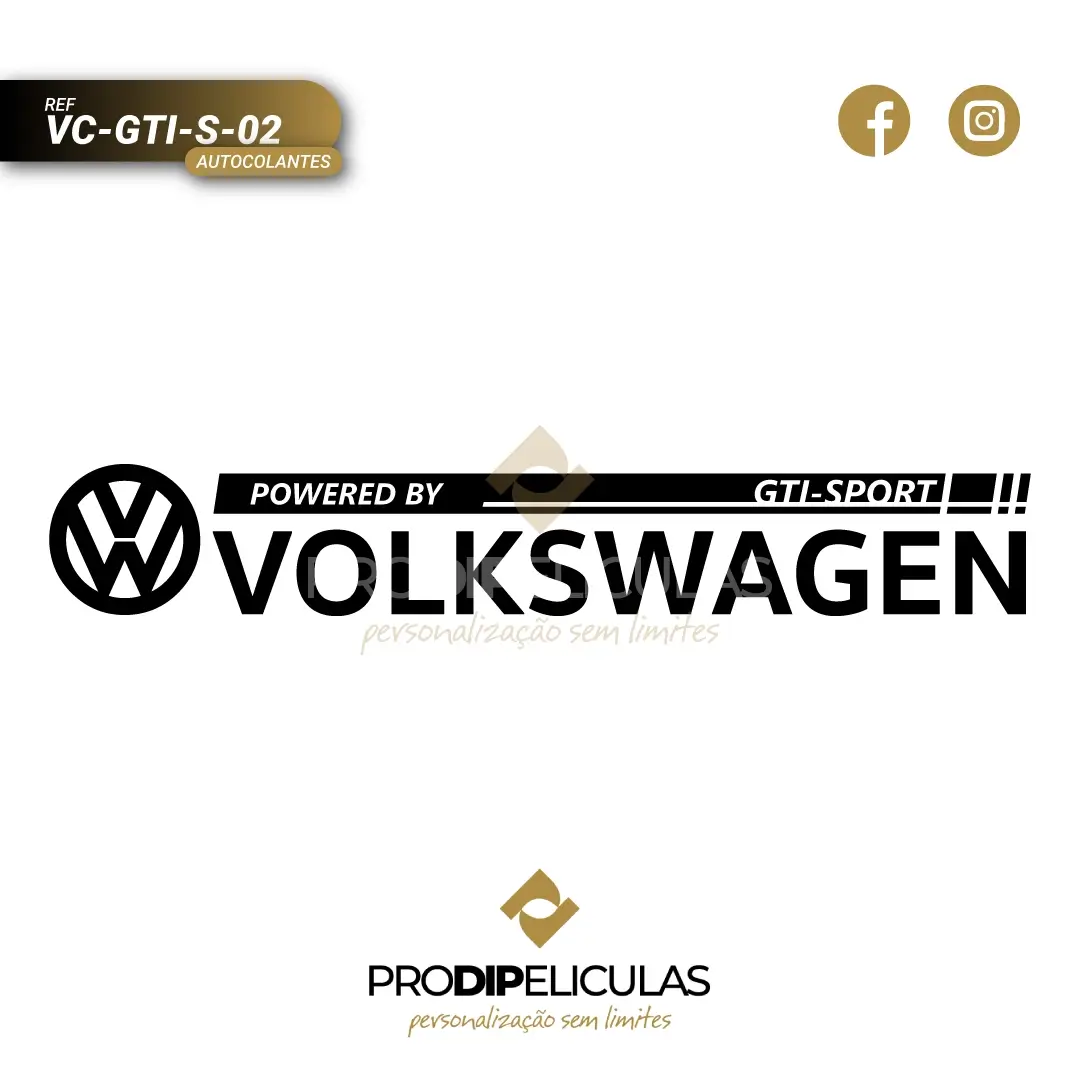 Autocolantes Volkswagen GTI SPORT REF: VC-GTI-S-02