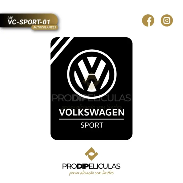 Autocolantes Volkswagen SPORT REF: VC-SPORT-01