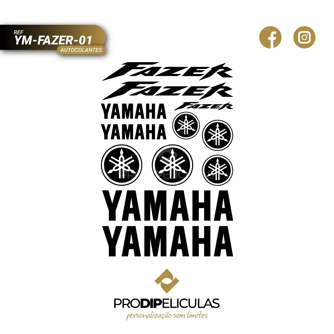 Autocolantes Yamaha Fazer REF: YM-FAZER-01