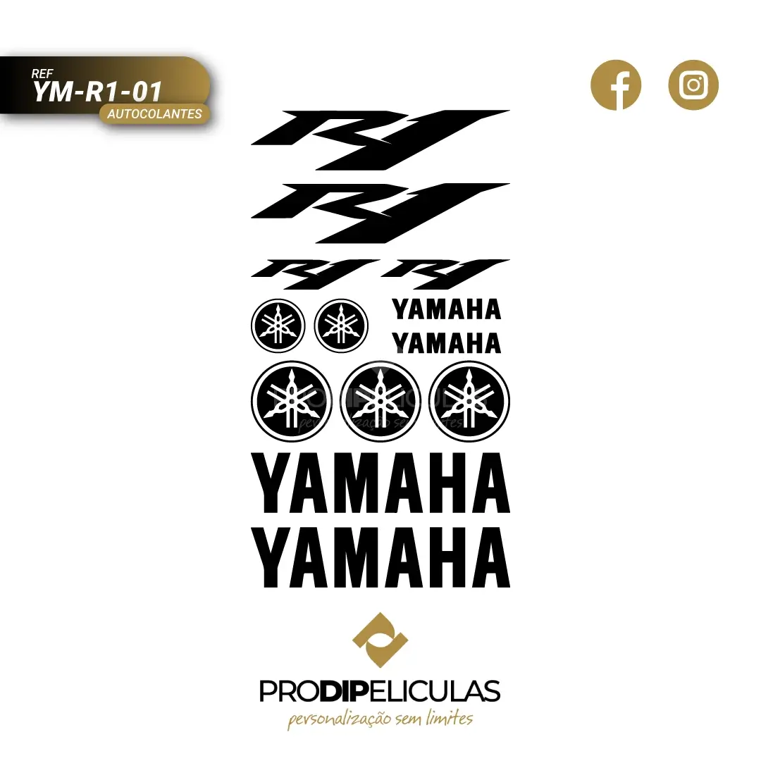 Autocolantes Yamaha R1 REF: YM-R1-01