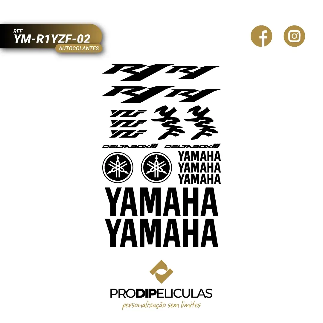 Autocolantes Yamaha R1 YZF REF: YM-R1YZF-02