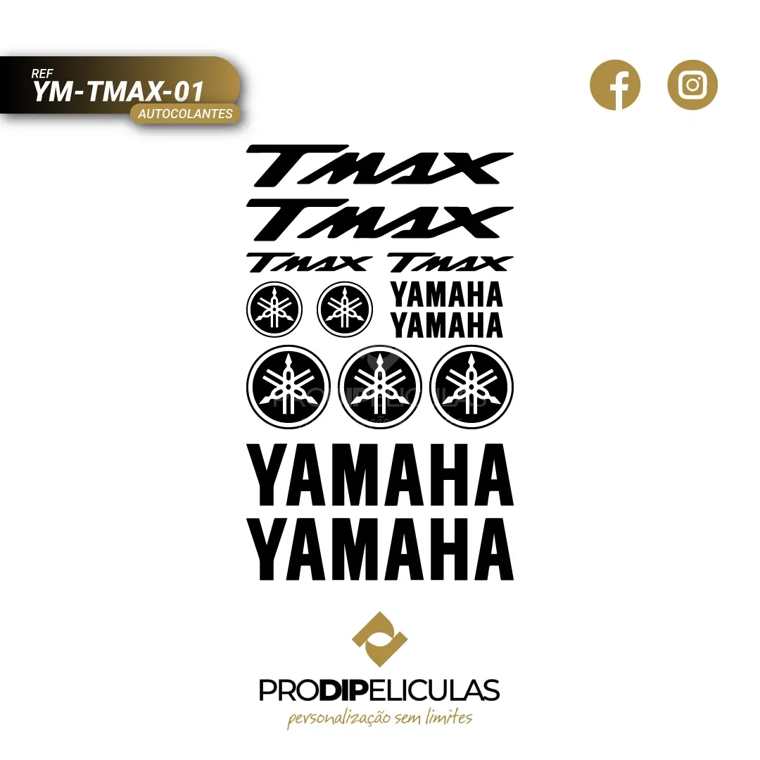 Autocolantes Yamaha TMAX REF: YM-TMAX-01