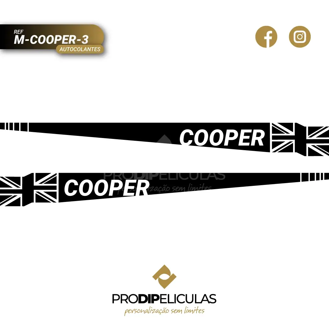 Autocolantes Mini Cooper 3 REF: M-COOPER-3