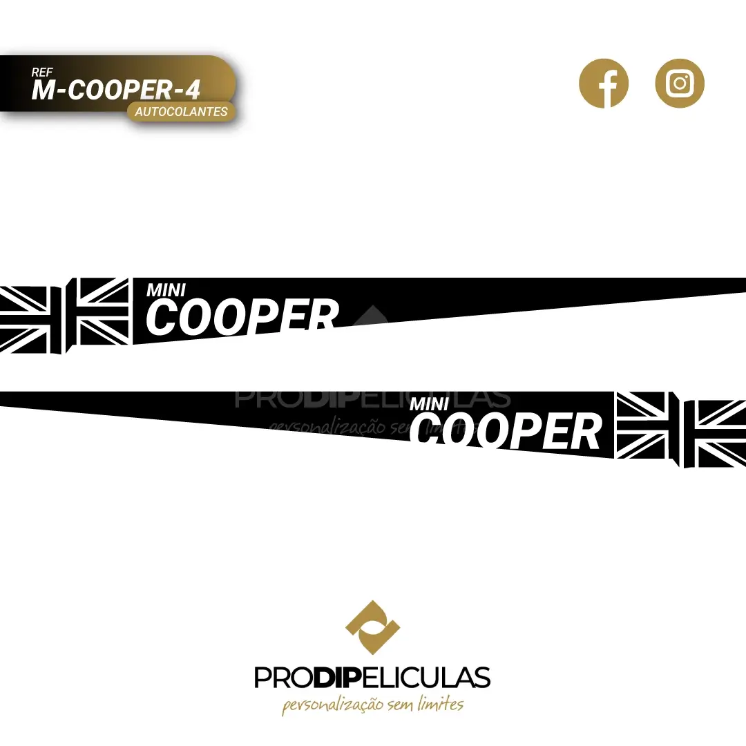 Autocolantes Mini Cooper 4 REF: M-COOPER-4